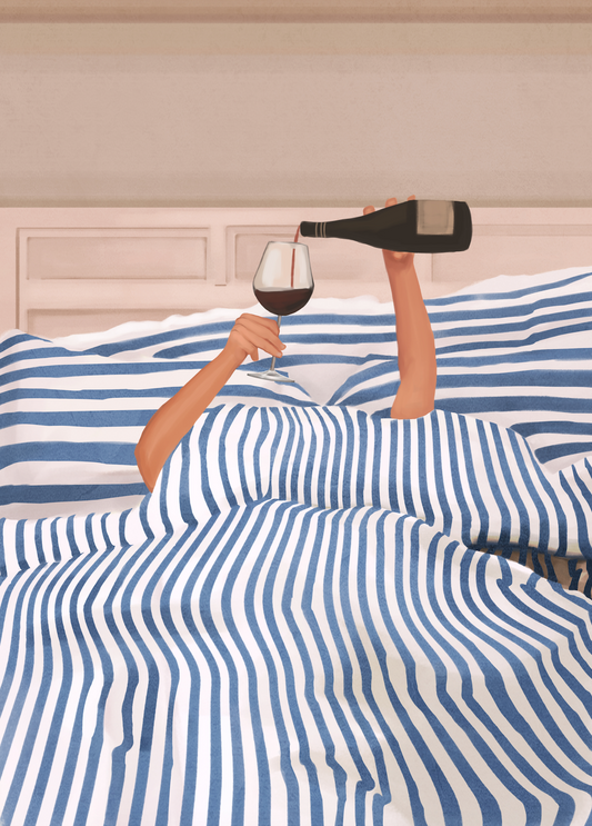 MORNING WINE - Art Print by Branka Kodžoman