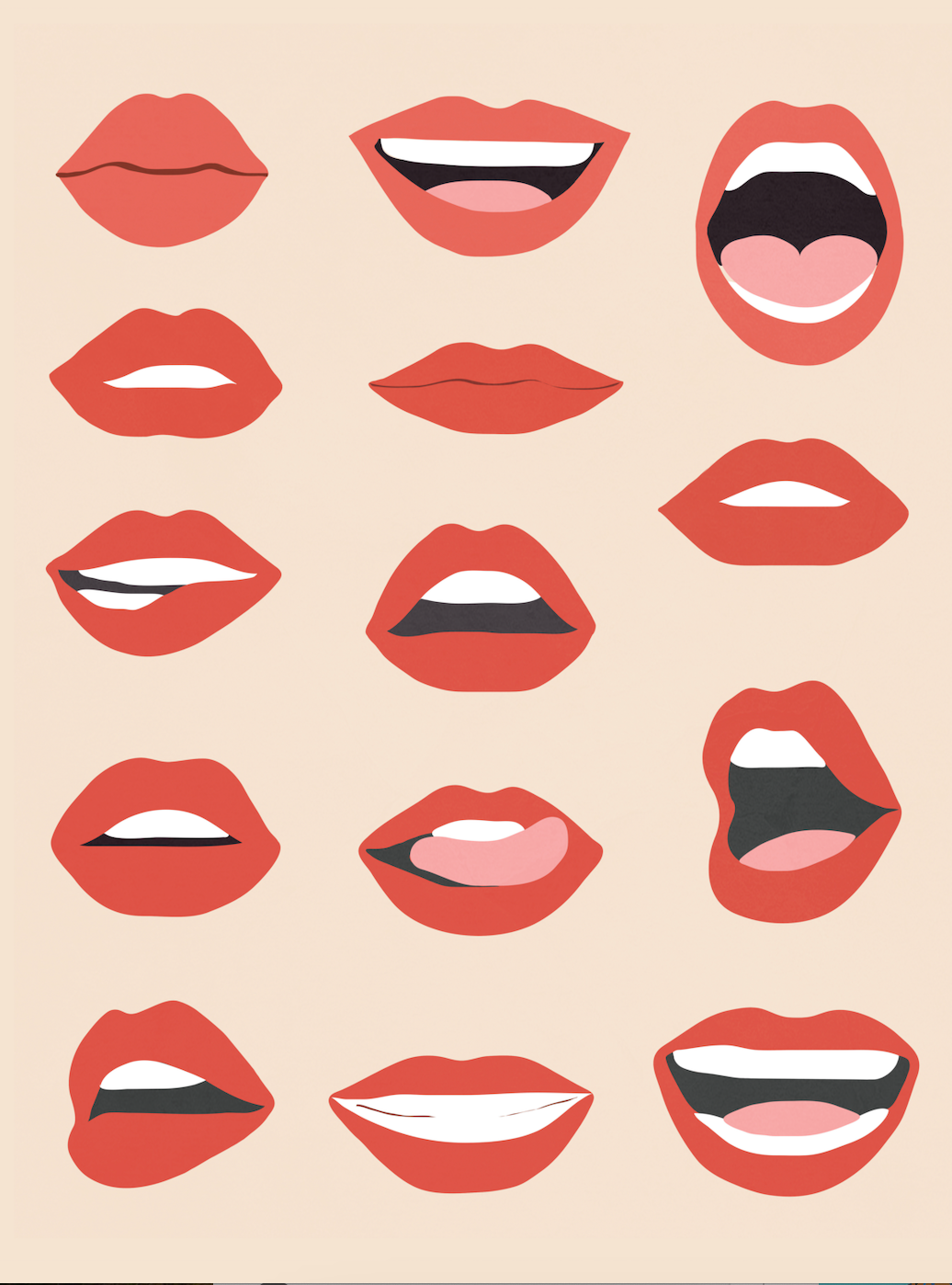 LIPS - Art Print by Branka Kodžoman