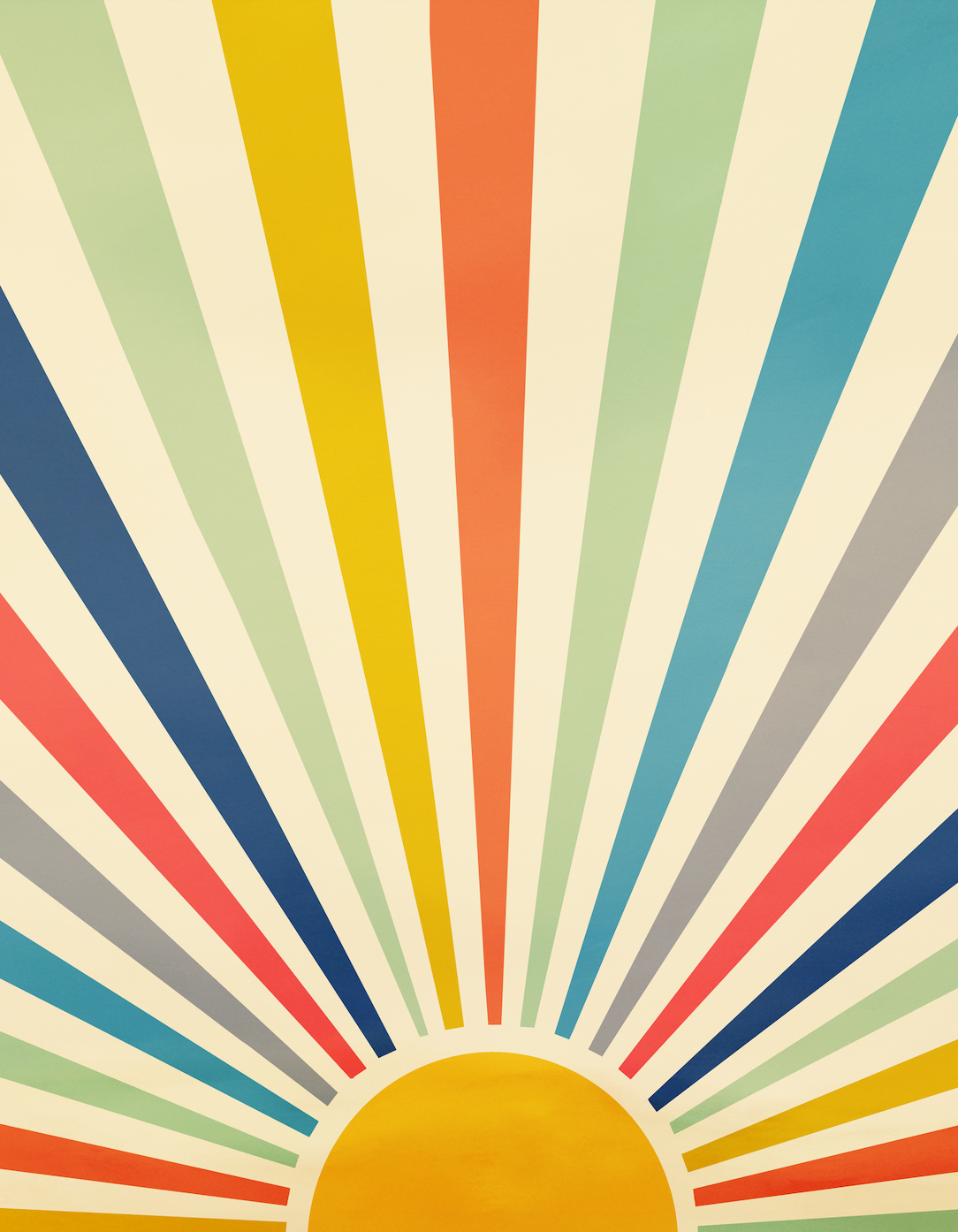 RETRO SUN - Art Print by Branka Kodžoman