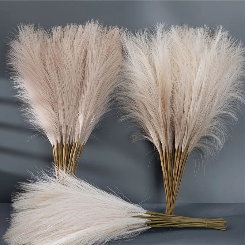 Faux Pampas Grass: 10 Pieces for Vases and Boho Room Decor