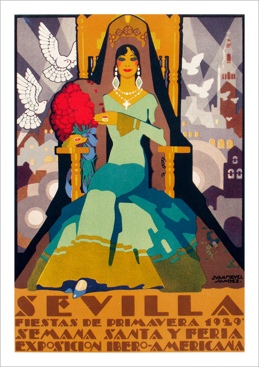 CARTEL DE SEVILLA: Vintage Español Semana Santa Impresión
