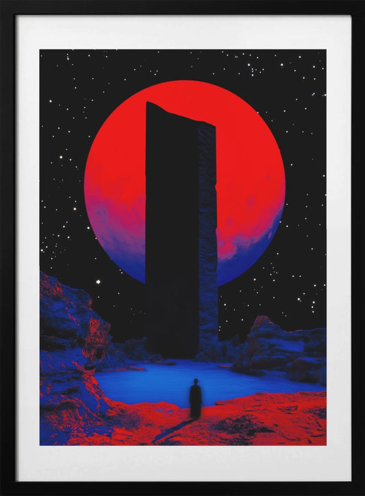 Red Moon Aura - Art Print by Taudalpoi
