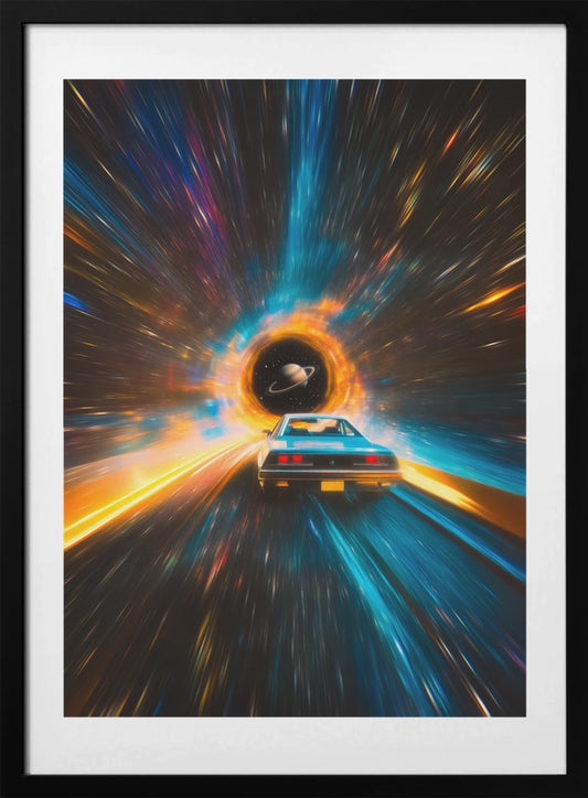 Cosmic Car Voyage - Art Print by Taudalpoi