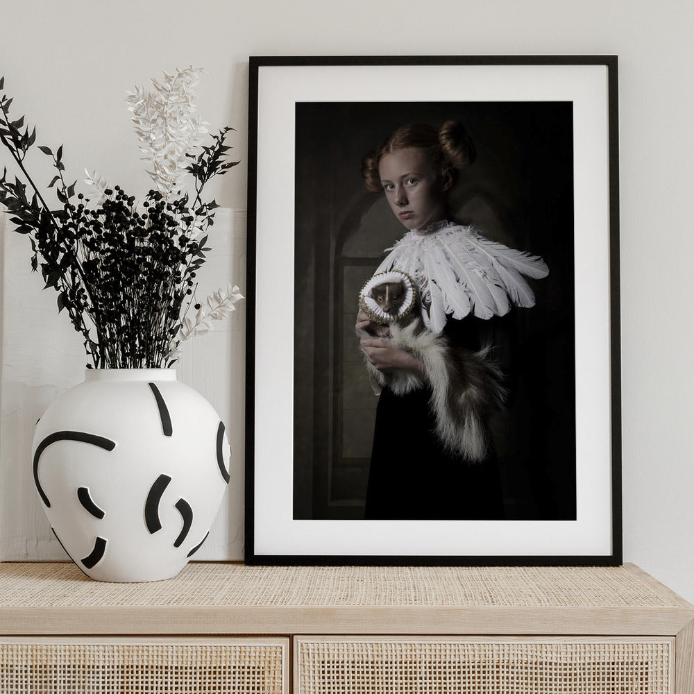 My sweet skunk friens - Art Print by Carola Kayen-Mouthaan