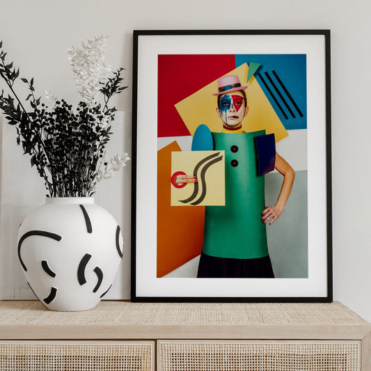 Suprematist portrait of Lena Naymkina - Art Print by Photographer