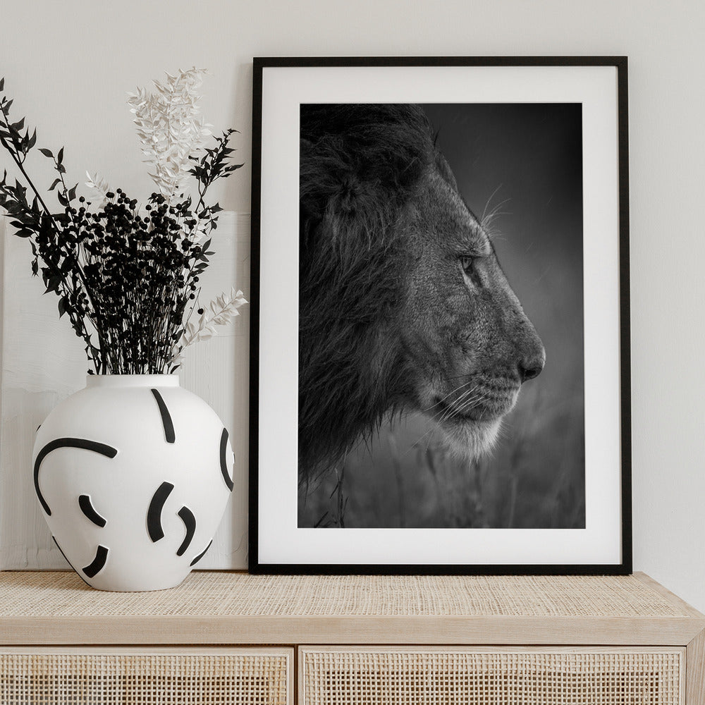 Thinking Under The Rain - Art Print by Faisal ALnomas