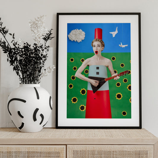 The balalaika singer - Art Print by Photographer