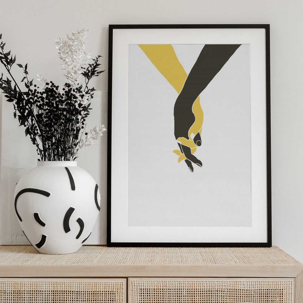 Holding Hands - Art Print by Pictufy Studio II