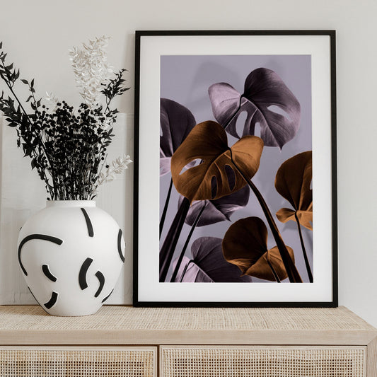 Monstera Purple 01 - Art Print by Pictufy Studio III