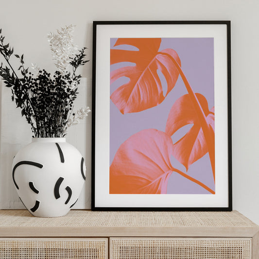 Monstera Purple 03 - Art Print by Pictufy Studio III