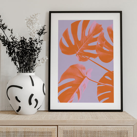 Monstera Purple 04 - Art Print by Pictufy Studio III