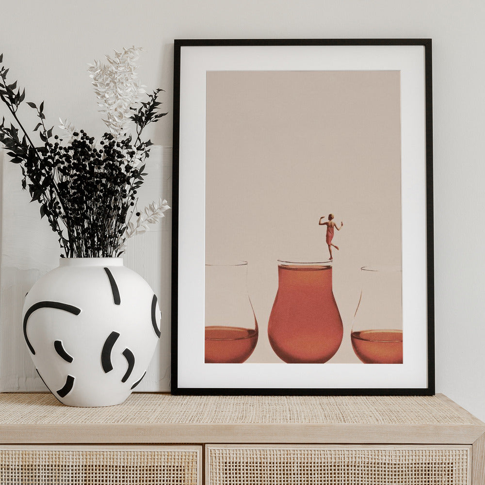 I prefer the full one - Art Print by Maarten Léon