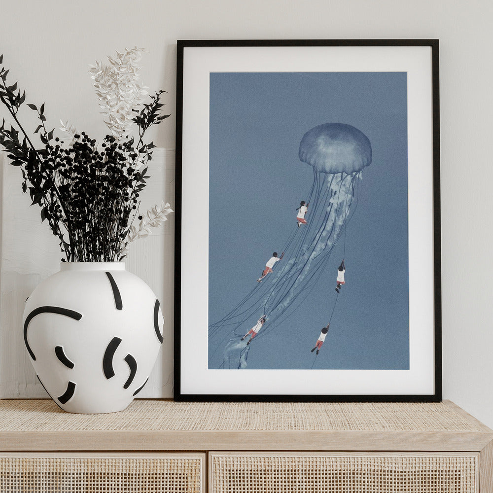 We came home smiling - Art Print by Maarten Léon