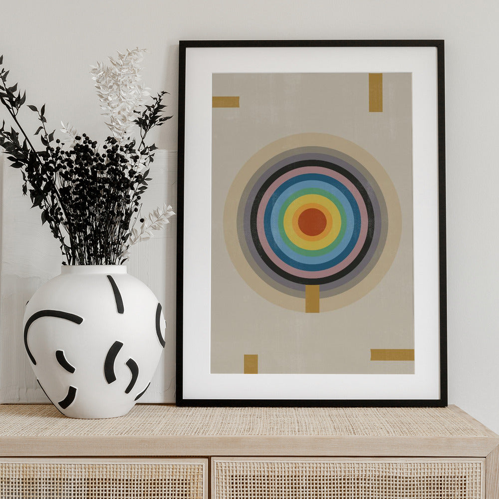 Concentric Spectrum - Art Print by THE MIUUS STUDIO