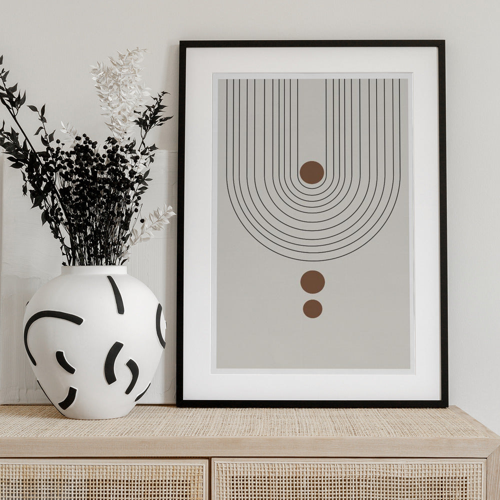 Curved Symmetry Elements - Art Print by THE MIUUS STUDIO