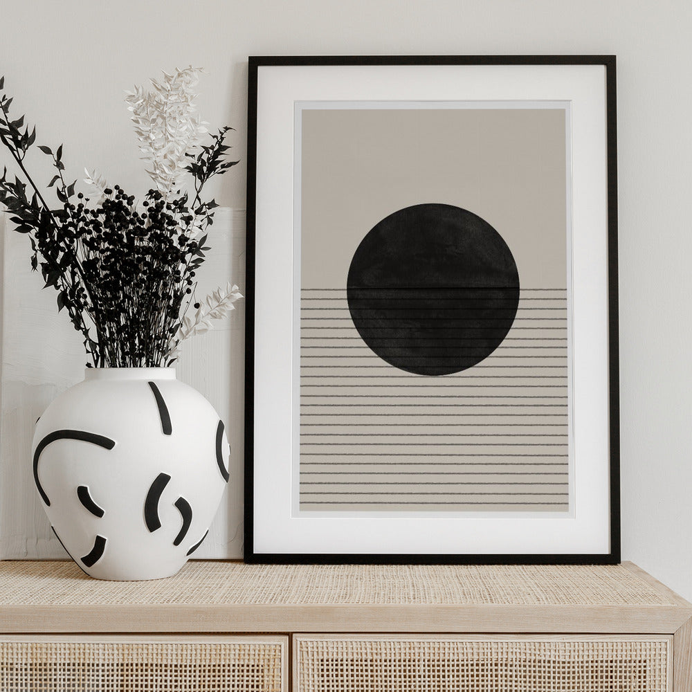 Monochrome Horizon - Art Print by THE MIUUS STUDIO