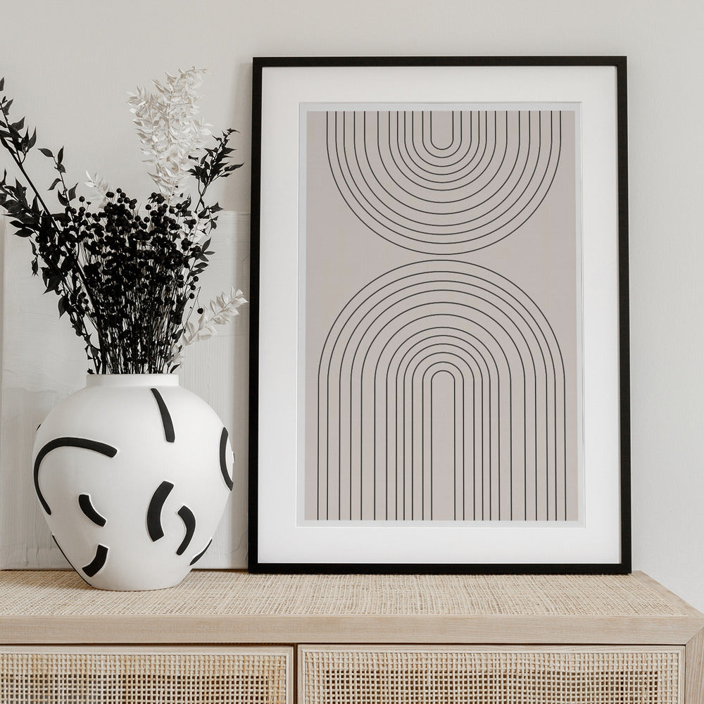 Curved Symmetry - Art Print by THE MIUUS STUDIO