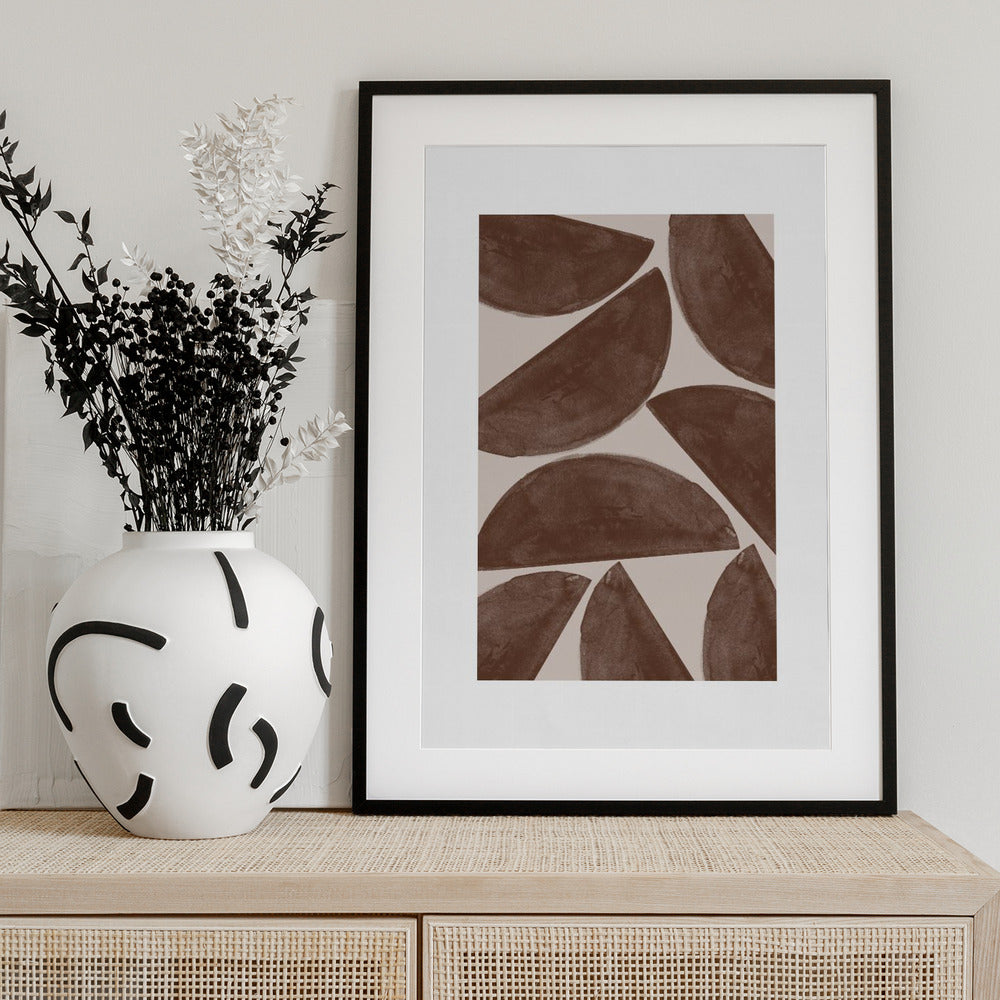 Earthy Crescents - Art Print by THE MIUUS STUDIO
