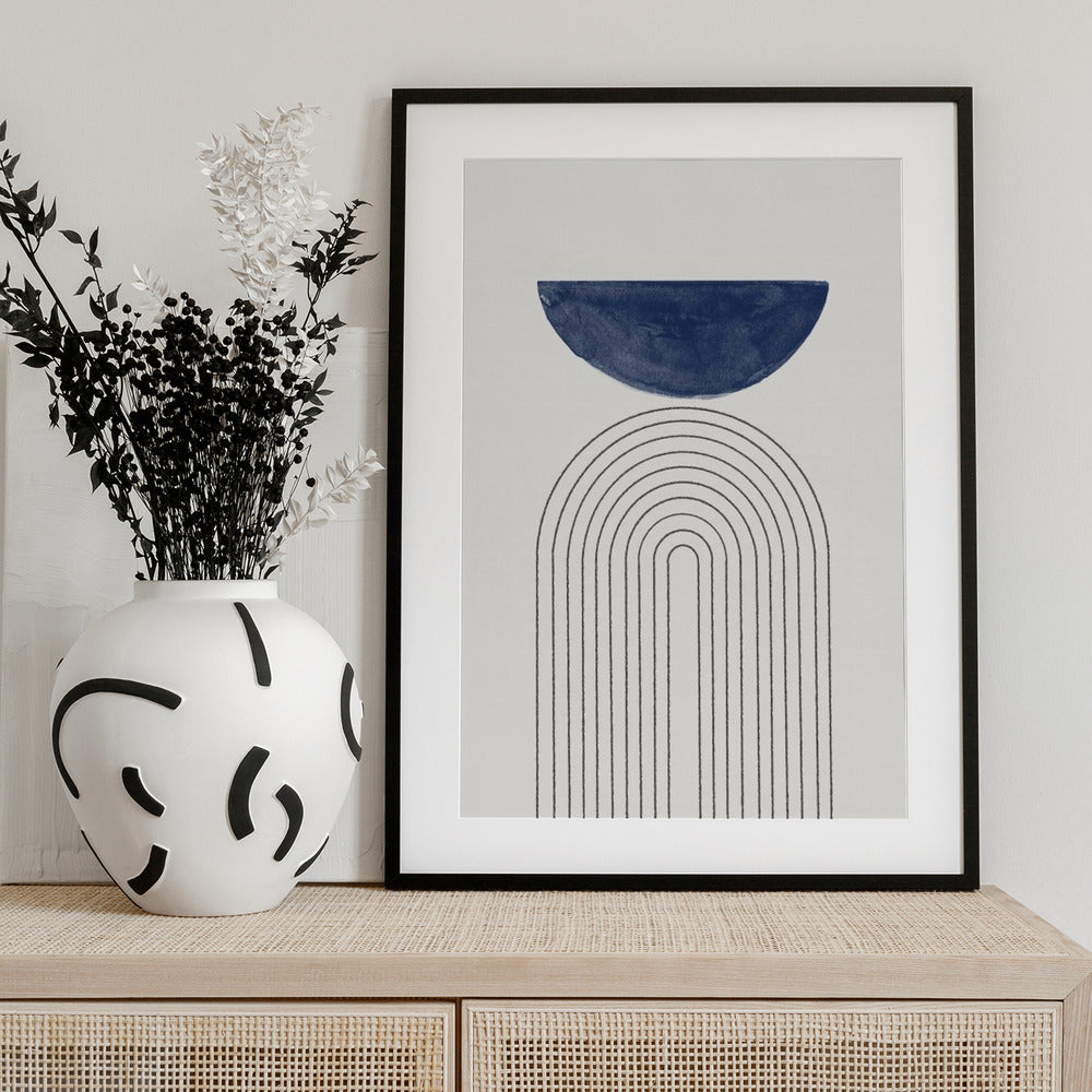 Curved Serenity - Art Print by THE MIUUS STUDIO