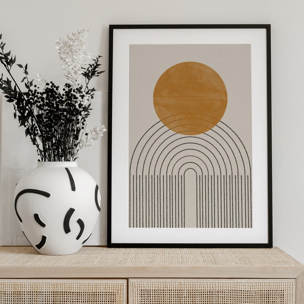 Arc and Sunburst - Art Print by THE MIUUS STUDIO