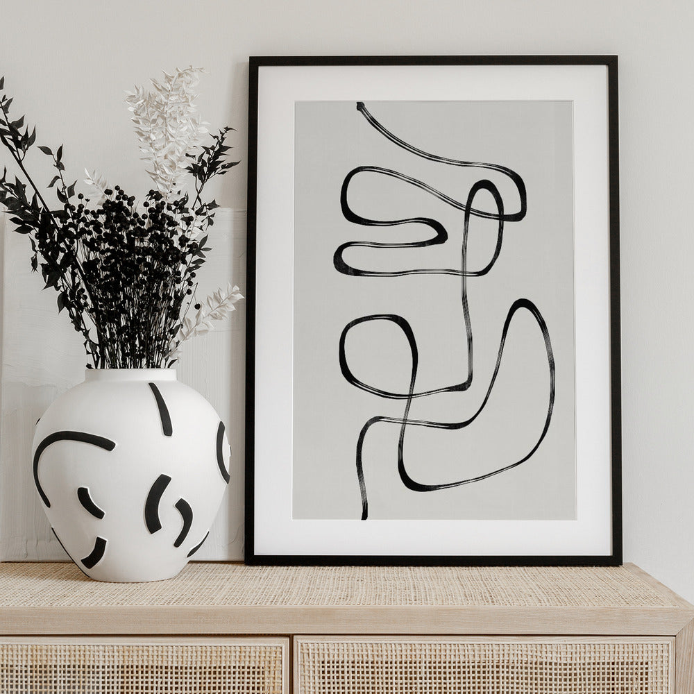 Infinite Curves - Art Print by THE MIUUS STUDIO