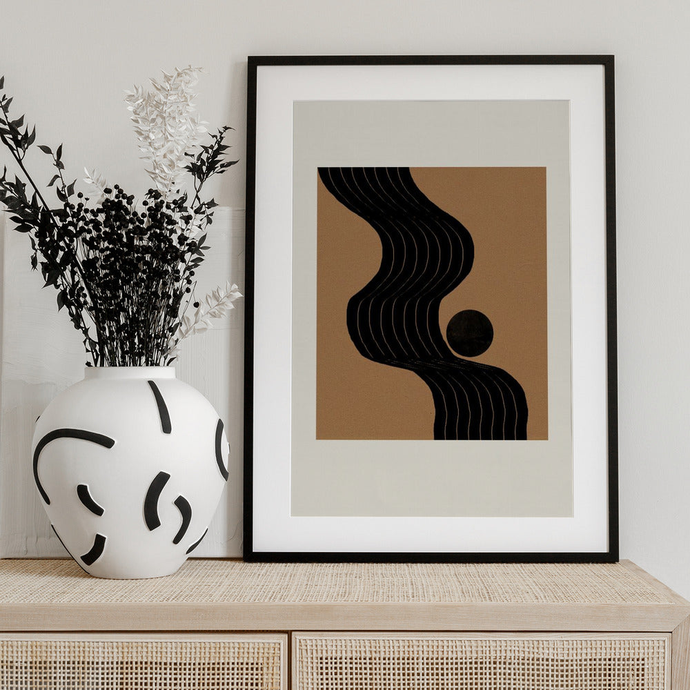 Curved Path Harmony - Art Print by THE MIUUS STUDIO