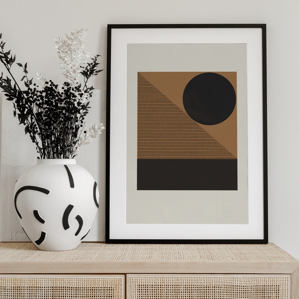 Geometric Eclipse - Art Print by THE MIUUS STUDIO