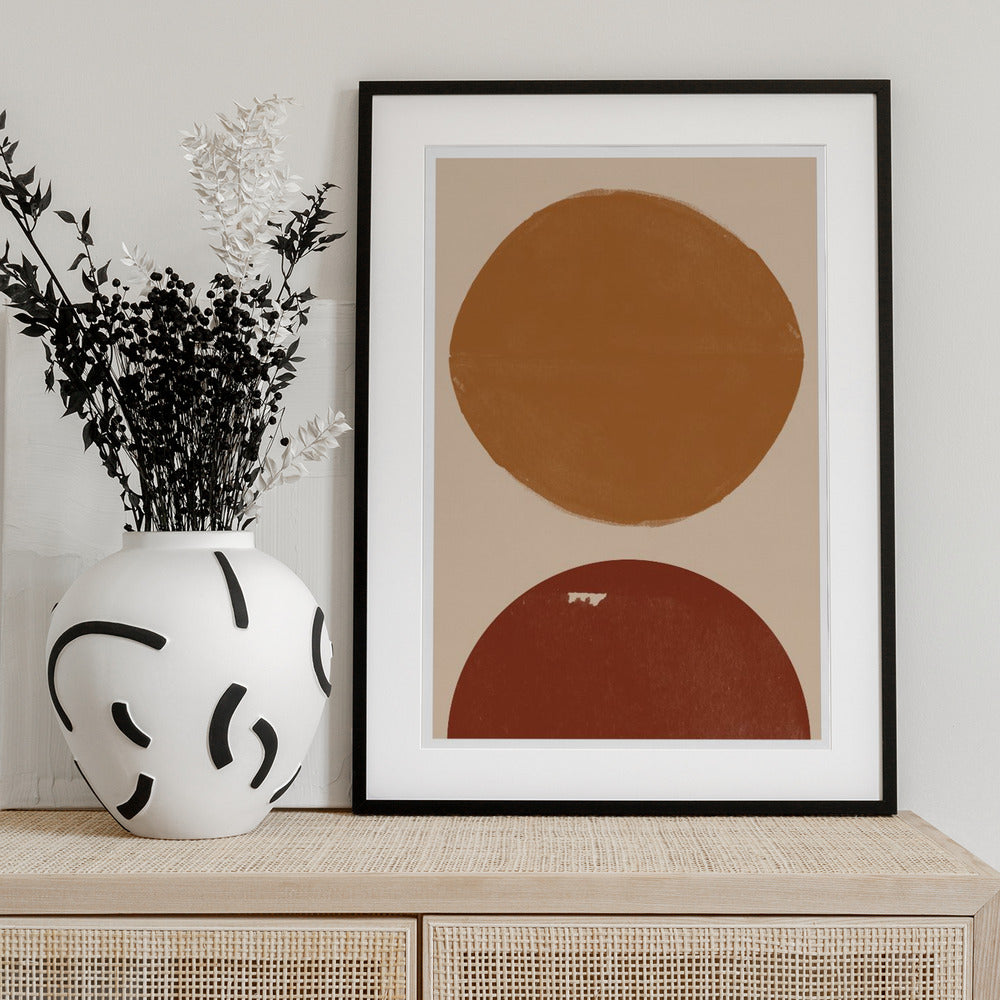 Dual Circles Harmony - Art Print by THE MIUUS STUDIO