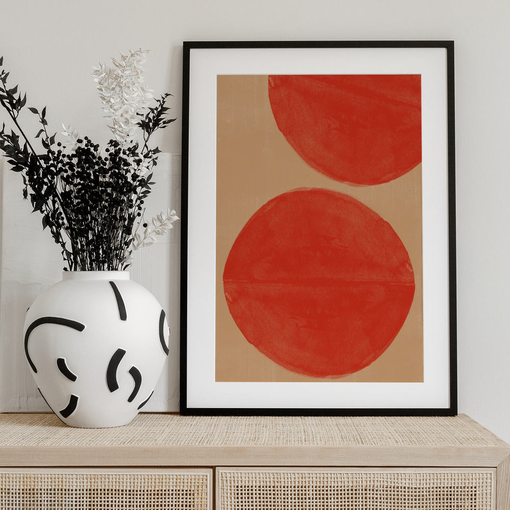 Crimson Echoes - Art Print by THE MIUUS STUDIO