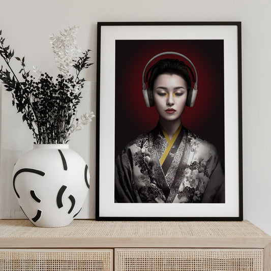 GeishaSymphony - Art Print by Marcel Egger