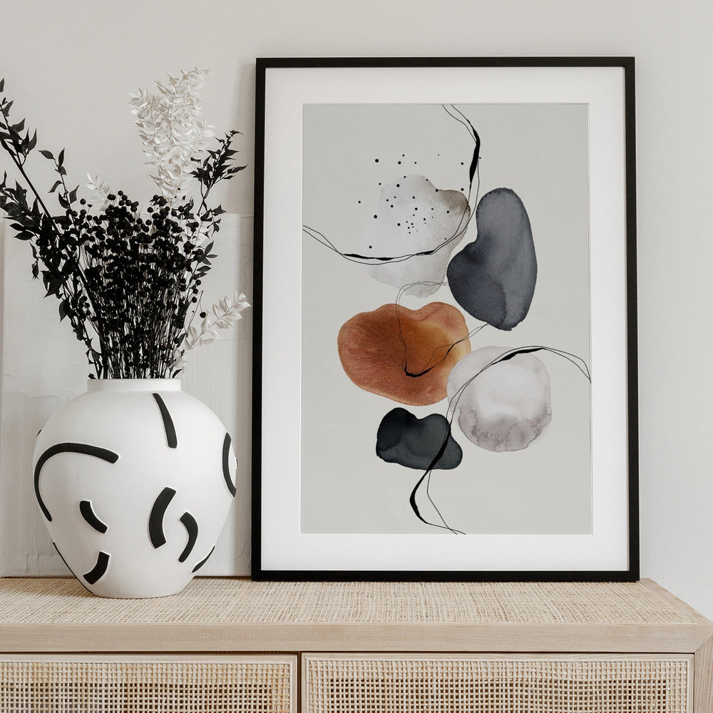 Fluid Shapes Dance - Art Print by THE MIUUS STUDIO