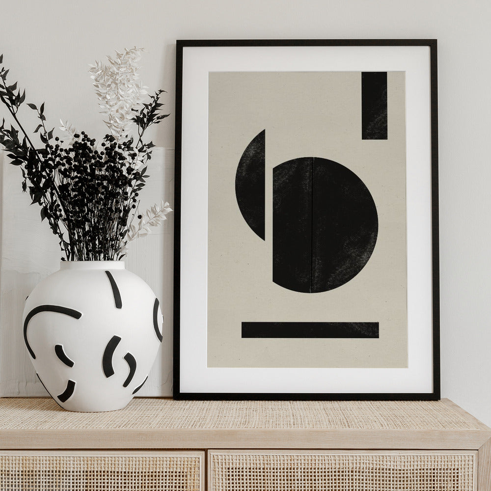 Geometric Contrast - Art Print by THE MIUUS STUDIO