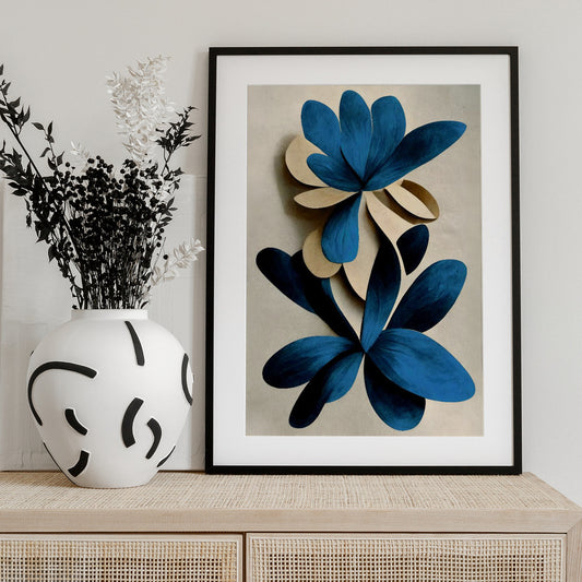 Blue Nymphaea - Art Print by Treechild