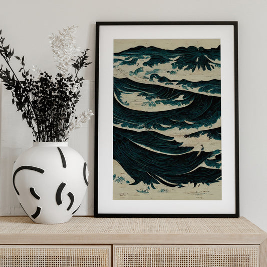 Turbulent Waves - Art Print by Treechild