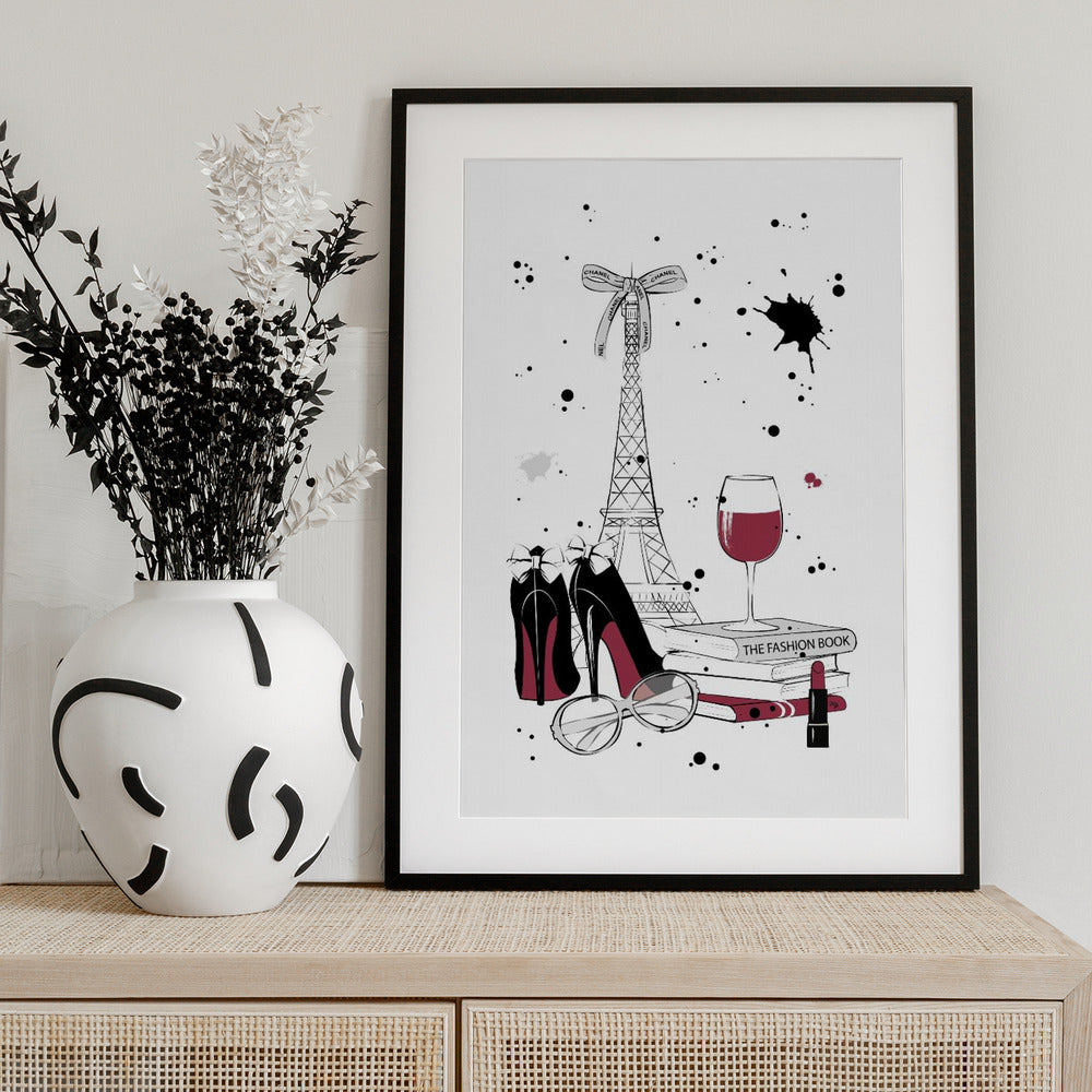 Chic Parisian Night - Art Print by Martina