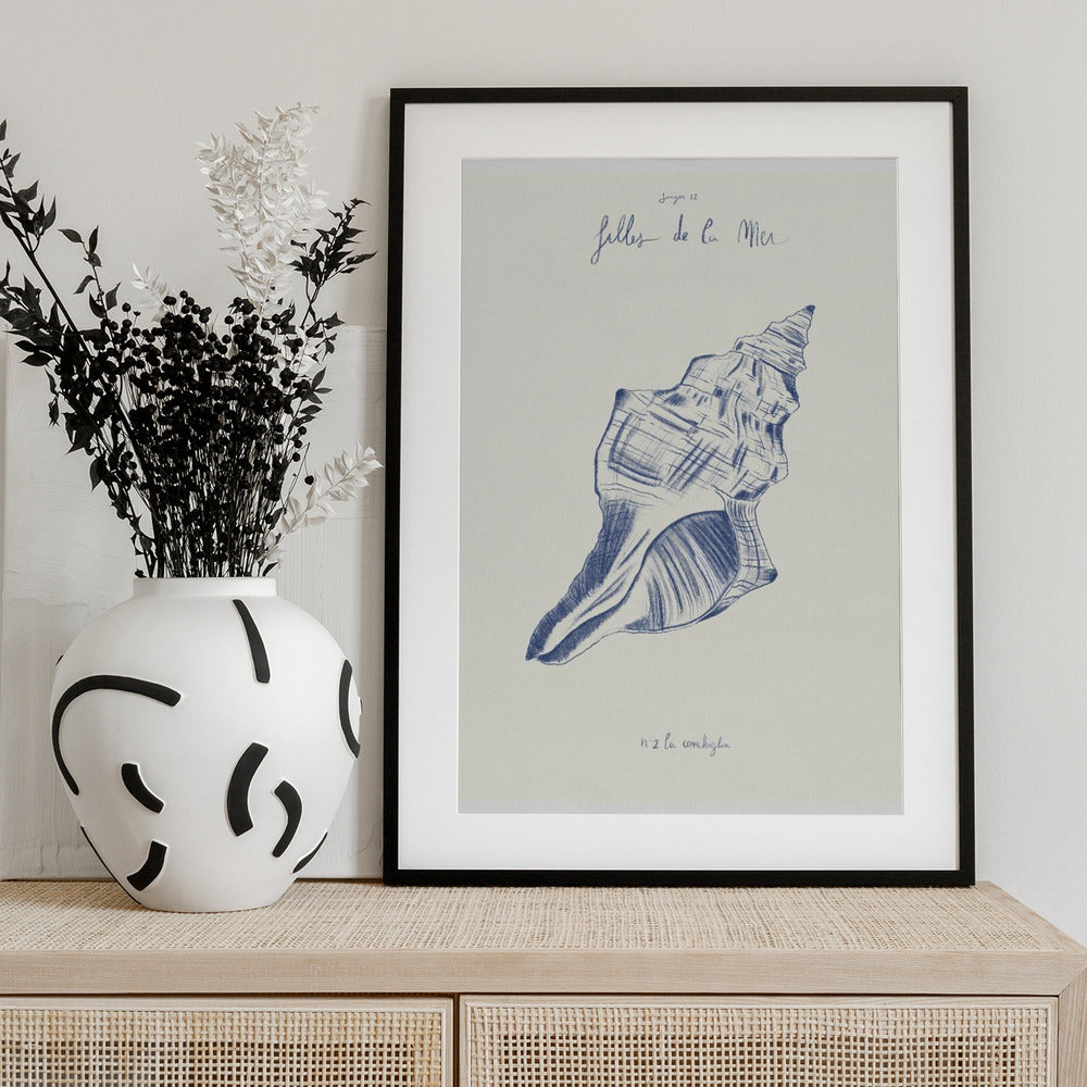 Filles de la mer n.2 - La conchiglia - Art Print by Giulia Mora