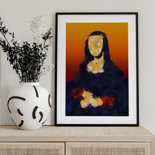 Furry Mona - Art Print by Tomas Härstedt