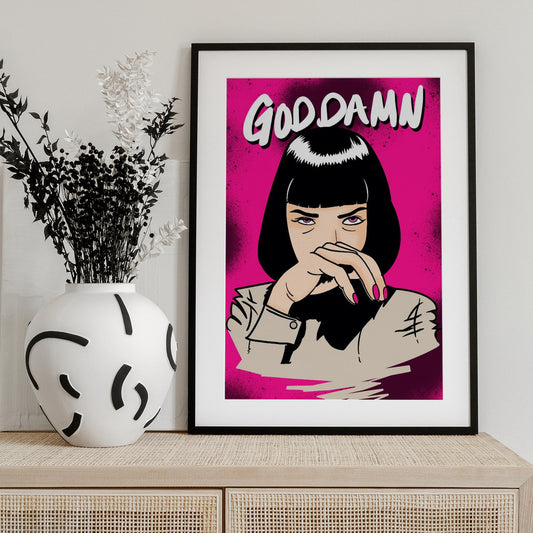 GODDAMN! - Art Print by Tomas Härstedt