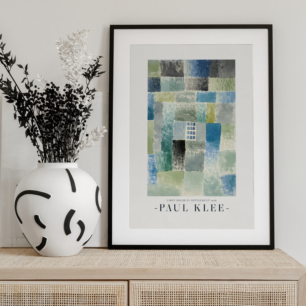 First House in a Settlement 1926 - Art Print by Paul Klee