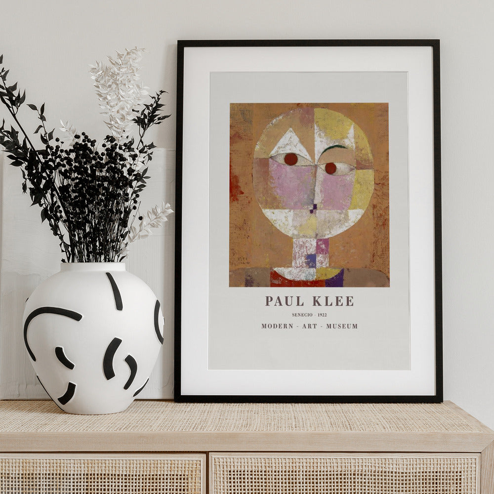 Senecio Baldgreis 1922 - Art Print by Paul Klee