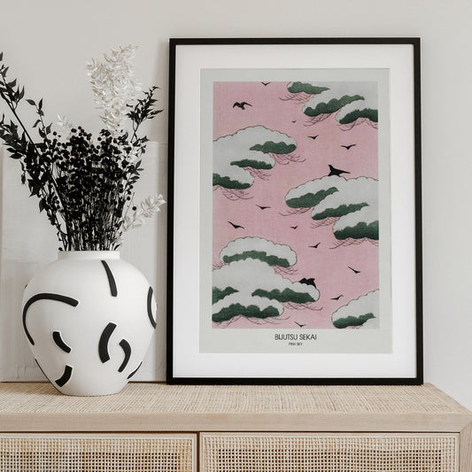 Pink Sky - Art Print by Bijutsu Sekai