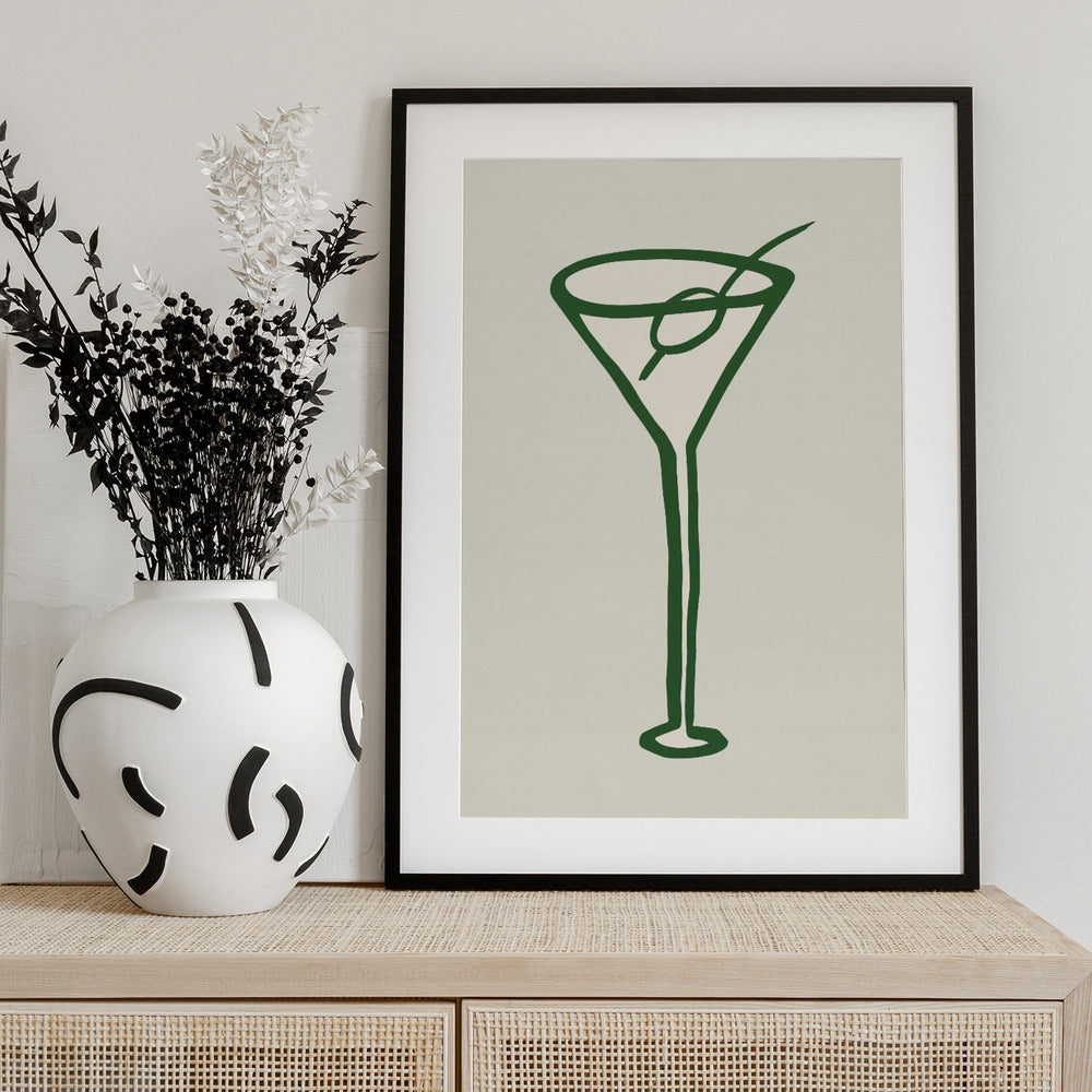 Cocktail Green - Art Print by Pictufy Studio