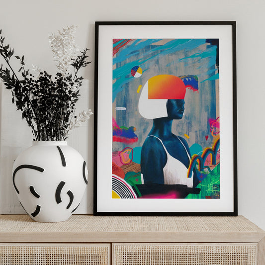 Blue Girl - Art Print by Famous When Dead