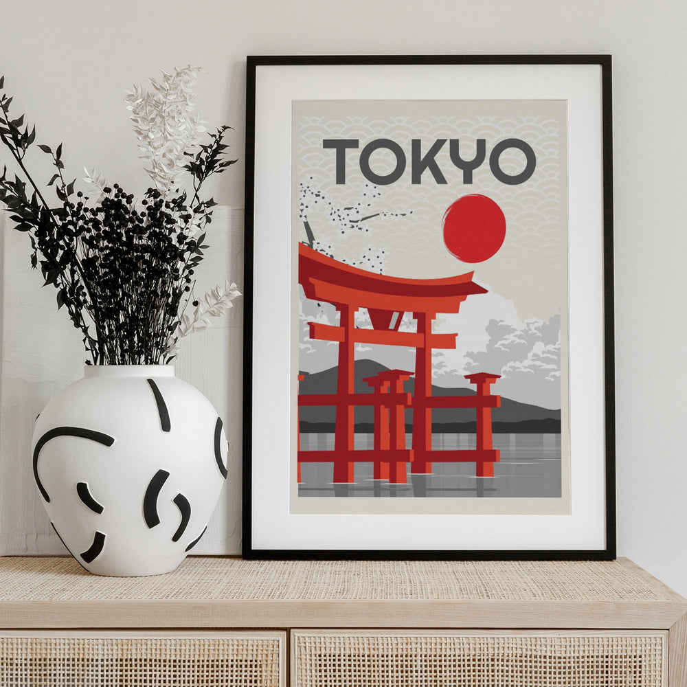 Tokyo Sun - Art Print by Fadil Roze