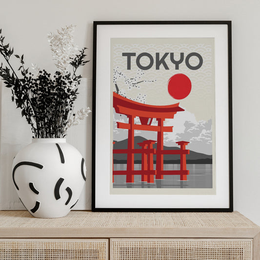 Tokyo Sun - Art Print by Fadil Roze