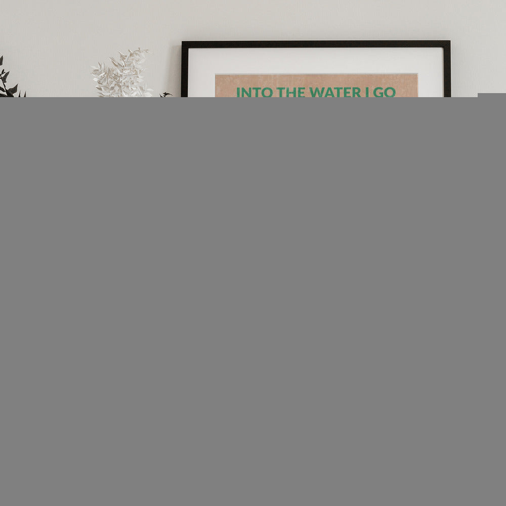 Into the Water Standard Wall Art - Art Print by WallChart Art Studio
