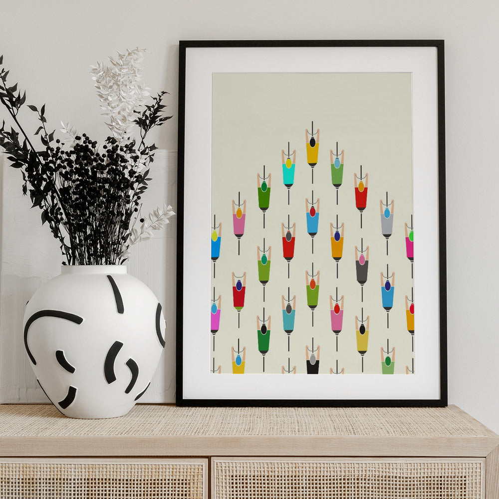 Leading the Pack - Art Print by WallChart Art Studio