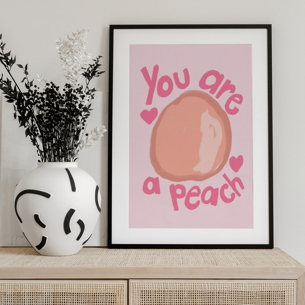 Sweet Peach Tribute - Art Print by Athene Fritsch