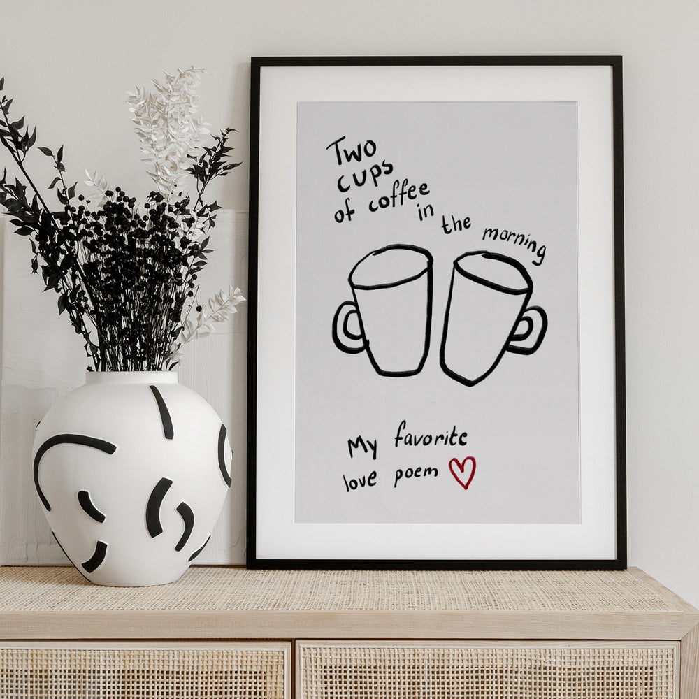 Morning Love Brew - Art Print by Athene Fritsch