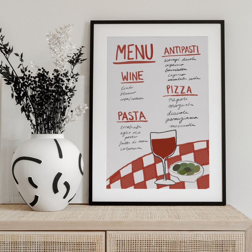 Italian Cuisine Delight - Art Print by Athene Fritsch